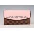 Louis Vuitton Damier Ebene Normandy Wallet Pink 18926655