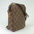 Louis Vuitton Monogram Canvas M40264 Brown Cow Leather 2way