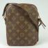 Louis Vuitton Monogram Canvas M40264 Brown Cow Leather 2way