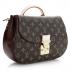 Louis Vuitton Monogram Canvas M40577 Black Cow Leather 2way