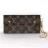 Louis Vuitton Monogram Canvas M58008 Brown Canvas Unisex Handbag