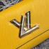 Louis Vuitton Calfskin Handbag Yellow Cross Body Bag Replica