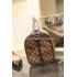 Louis Vuitton Genuine Leather Checker Pattern Brown Handbag Travelling Bag Replica