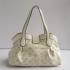 Louis Vuitton Mahina Leather M97081 Beige Cow Leather Ladies Handbag