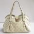 Louis Vuitton Mahina Leather M97081 Beige Cow Leather Ladies Handbag