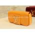 Louis Vuitton Orange Patent Leather Clutch Wallet