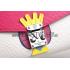 Louis Vuitton Tribal Mask Chaine Wallet Epi White Fuchsia Replica