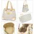 Louis Vuitton Damier Canvas N51207 White Canvas Small Bag Replica