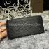 Louis Vuitton Purse Calfskin Wallet Black HM07663