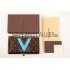 Louis Vuitton Monogram V Motif Zippy Wallet Blue