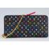 Replica Louis Vuitton Insolite Pouchette Black Murakami With Pink