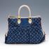 Louis Vuitton Monogram Denim M95350 Blue 2way Ladies HM08086