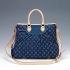 Louis Vuitton Monogram Denim M95350 Blue 2way Ladies HM08086