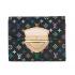 Cheap Louis Vuitton Monogram Multicolore M58087 Black Canvas Ladies Wallet