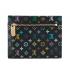 Cheap Louis Vuitton Monogram Multicolore M58087 Black Canvas Ladies Wallet