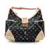 Louis Vuitton Monogram Multicolore M40310 Black Large HandBags