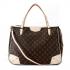 Louis Vuitton Monogram Canvas M41231 White Cow Leather 2way