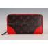 Louis Vuitton Monogram Infrarouge Zippy Wallet Red