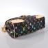 Louis Vuitton Monogram Multicolore M40204 Black Canvas Medium HM09549