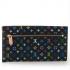 Louis Vuitton Monogram Multicolore M93738 Black Small Ladies Wallet