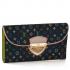 Louis Vuitton Monogram Multicolore M93738 Black Small Ladies Wallet