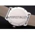 Cartier Ronde Louis Cartier White Dial Stainless Steel Case White Leather Strap