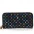 Louis Vuitton Monogram Multicolore M60243 Black Canvas Ladies Wallet