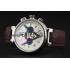 Replica Louis Vuitton Tambour LV Cup Regate White Dial Stainless Steel Case Brown Rubber Strap