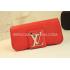 Louis Vuitton Clutch Wallet Red Leather