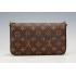 Louis Vuitton Monogram Felicie Chain Wallet Black 18926649