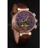 Louis Vuitton Tambour LV277 Tourbillon Brown Dial Rose Gold Case Brown Leather Strap