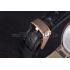 Louis Vuitton Tambour Black Leather Bracelet White Dial 801418 Replica