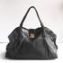 Louis Vuitton Mahina Leather M97061 Black Cow Leather Ladies Bag