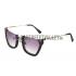 Miu Miu Cut Off Cat-Eye Black Sunglasses 308035