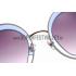 Cheap Miu Miu Noir Light Blue Full Circle Round Frames Sunglasses 307884