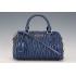 Miu Miu Matelasse  Handle Large Dark Blue