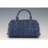 Miu Miu Matelasse  Handle Large Dark Blue