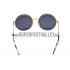 Replica Miu Miu Noir Light Grey Full Circle Round Frames Sunglasses 307886