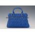 Miu Miu Matelasse Tote Blue