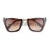 Replica Miu Miu Cut Off Cat-Eye Brown Sunglasses 308036