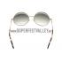 Miu Miu Noir Retro Round Semi-Rimless Light Green Sunglasses 307888