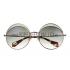 Miu Miu Noir Retro Round Semi-Rimless Light Green Sunglasses 307888