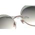 Miu Miu Noir Retro Round Semi-Rimless Light Green Sunglasses 307888