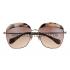 Miu Miu Oversized Square Half Frames Printed Sunglasses 307898