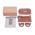 Miu Miu Rounded Cut Off Cat-Eye Orange Sunglasses 308042 Replica