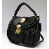 Miu Miu  61058 Ladies Lambskin Black Handbag