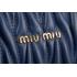 Replica Miu Miu Matelasse Doctor Dark Blue Bag