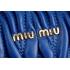 Miu Miu Matelasse  Handle Large Blue