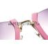 Miu Miu Cut Off Cat-Eye Pink Sunglasses 308038