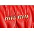 Replica Miu Miu Matelasse  Handle Large Red